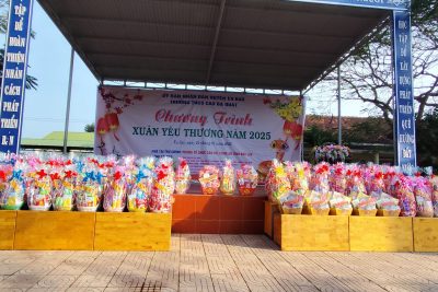 ẤM ÁP CHƯƠNG TRÌNH “XUÂN YÊU THƯƠNG 2025” TẠI TRƯỜNG THCS CAO BÁ QUÁT
