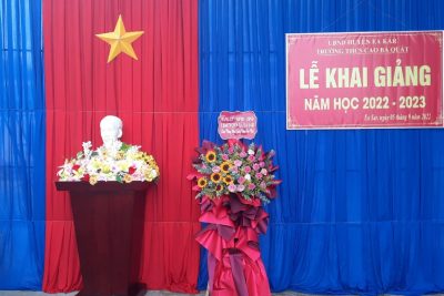 Lễ Khai giảng năm học mới 2022-2023 của trường THCS Cao Bá Quát